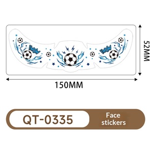 Pegatinas de <span class=keywords><strong>Tatuajes</strong></span> <span class=keywords><strong>Temporales</strong></span> Personalizables, Resistentes al Agua, Tatuaje de Pecas Faciales <span class=keywords><strong>para</strong></span> Fanáticos de Partidos de Fútbol - Product Image 5