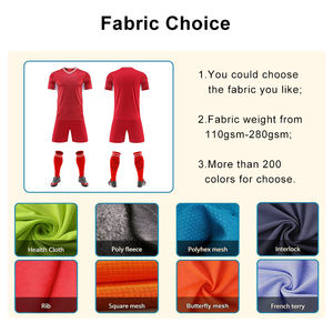 เสื้อฟุตบอลผู้ชายคุณภาพสูง ชุดยูนิฟอร์มแขนสั้น ระบายอากาศ แห้งเร็ว ผลิตจากโพลีเอสเตอร์ 100%  รับสกรีนหมายเลขและชื่อทีมตามสั่ง - Product Image 3