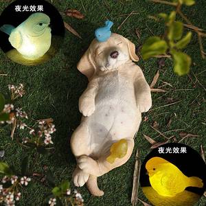 Statua Decorativa di Cane con <span class=keywords><strong>Uccello</strong></span> per Giardino, Prato e Casa: Regalo Commemorativo per San Valentino per Donne, Mamme e Nonne - Product Image 4