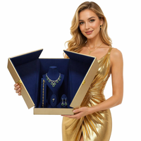 Boîte de rangement pour bijoux RZ, boîte fermée verrouillable pour colliers, boucles d'oreilles, bagues, personnalisable avec des matériaux en cuir PU remplaçables