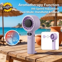 Mini-ventilateur d'été personnalisé en gros pour usine, ventilateur portable haute vitesse 199, rechargeable USB-C, petit ventilateur personnel turbo