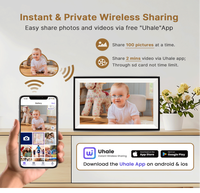 2025 nouveau cadre de produit envoyer des photos/vidéos via Uhale Web grand cadre photo numérique 15 pouces