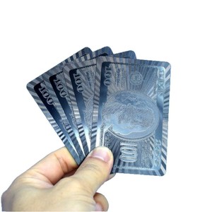 Cartas de juego personalizadas 57x87mm de PVC negro engrosado, impermeables y resistentes al plegado para juegos de cartas - Product Image 3