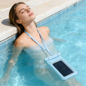 Nouvelle conception de sacs étanches pour téléphone avec airbag gonflable double face, universels, IPX8, en TPU, flottants, pour les sports nautiques - Product Image 1