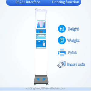 Báscula Digital Comercial de Altura y Peso Dingheng DHM-15 con Ranura para Monedas, Construcción de Placa de Acero, 1 Año de Garantía para Humanos - Product Image 2