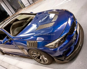 2013-2019 para <span class=keywords><strong>BMW</strong></span> 3 Series 320 <span class=keywords><strong>330</strong></span> 335i F30F35F31 guardabarros de capó de fibra de carbono mejorados Kit de carrocería de capó de apertura de parachoques de maletero - Product Image 2