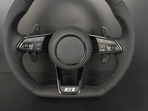 <span class=keywords><strong>Volante</strong></span> Deportivo R-Line Original para Volkswagen <span class=keywords><strong>Golf</strong></span> 7 7.5 <span class=keywords><strong>GTI</strong></span> R MK7 Polo <span class=keywords><strong>GTI</strong></span> Passat B8 Tiguan, Cuero con Levas de Cambio - Product Image 4