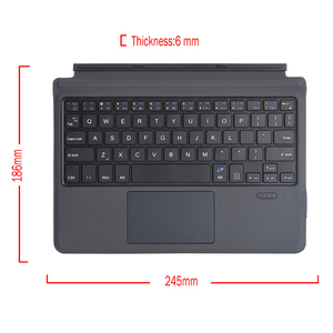 Siêu Mỏng Bt Bàn Phím Không Dây Với Quang Học Hấp Thụ Từ Tính Touchpad Cho Microsoft Bề Mặt Đi Đi 2 Máy Tính Bảng Sản Phẩm Mới - Product Image 6