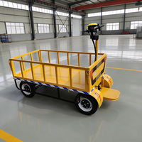 Carretilla Eléctrica Multifuncional de Plataforma Plana, Equipo de Manipulación de Materiales de Construcción, Carro de Transporte Eléctrico de Plataforma Plana