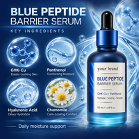 Produits de soin de la peau coréens en marque privée, GMP ISO 22716, ampoule de peptide GHK-Cu, collagène, réparation de la barrière cutanée, sérum pour le visage