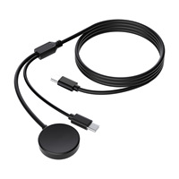 Pengisi Daya Nirkabel Magnetik 2-in-1 untuk Samsung Galaxy Watch 7/6/5/4/3/Active 1&2 Kabel Pengisian Cepat USB-C dengan Perlindungan Multi-Lapisan