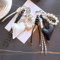 Porte-clés personnalisé en cuir avec logo sur mesure, porte-monnaie pour pièces de collection, anneau porte-clés en similicuir, sangle en similicuir personnalisée