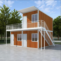 Maison conteneur pliable moderne et respirante de 40 pieds, personnalisée, de marque DONGJI, d'origine Shanxi, en acier, design de villa mobile carrée en kit