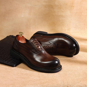 Zapatos de Hombre Retro Casuales de Cuero Genuino al por Mayor, Transpirables, Ligeros, de Piel de Vacuno, con Diseño de Ladrillo Tallado, Estilo Vintage - Product Image 2