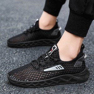 Men's Summer Fashion Breathable Mesh Sports Casual <b>Shoes</b> with <b>Soft</b> <b>Sole</b> Non-Slip Lace-Up Running Design - Product Image 2