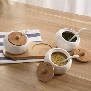 برطمان توابل من البورسلين ، وعاء وعاء وعاء من الخزف مع خزف - Product Image 5