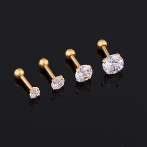 Pendientes de moissanita de plata al por mayor de fábrica de alta calidad, pendientes de joyería fina de diamante para mujer, pendientes de tuerca finos para hombre