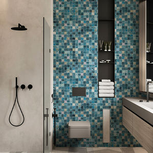 Mosaico de Vidrio Cristal Iridiscente para Pared Interior y Piscina en Verde Oscuro de Gran Venta - Product Image 2