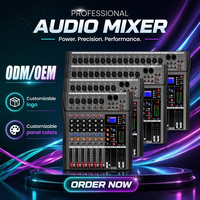 Console de mixage audio professionnelle 6 canaux CT avec 16 effets DSP, équipement audio, contrôleur DJ/console de mixage pour petite scène