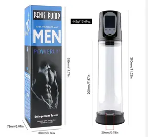 男性のためのLED充電式ペニス拡大機おもちゃあなたのペニスを拡大真空ポンプ装置ペニスポンプ拡大製品