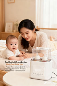 Calentador de Biberones, Esterilizador de Biberones, Calentador de Biberones Portátil Inteligente y Calentador de Alimentos para Bebés con Pantalla LCD en Tiempo Real, Calentamiento Rápido - Product Image 4