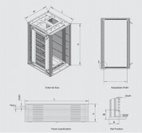 Rack ESD SMT pour stockage de PCB 490*520*502.5mm, réglable par vis, en PP, supports de stockage antistatiques Sanwei