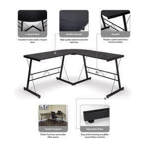 <span class=keywords><strong>Amazon</strong></span> venta caliente en forma de L <span class=keywords><strong>escritorio</strong></span> de la <span class=keywords><strong>computadora</strong></span>, fábrica en Guangzhou - Product Image 3