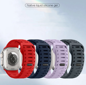 Bracelet de montre en silicone sport respirant et doux pour <span class=keywords><strong>Apple</strong></span> <span class=keywords><strong>Watch</strong></span> Series <span class=keywords><strong>7</strong></span>/8/9/10/11 - Product Image 3