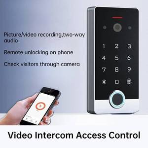 Interphone vidéo bidirectionnel en temps réel de haute qualité Tuya Wifi avec contrôle d'accès par empreinte digitale et motif d'accès normal pour <span class=keywords><strong>les</strong></span> visiteurs - Product Image 2
