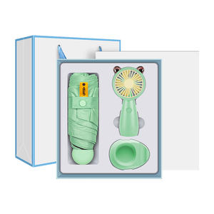 Speciale estate calda souvenir di nozze regalo regalo regalo mini fan e ombrello set regalo per gli ospiti fidanzate festa di compleanno ragazzi regalo - Product Image 6