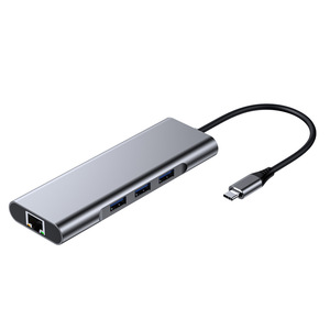 <span class=keywords><strong>9</strong></span> trong 1 USB C <span class=keywords><strong>HUB</strong></span> cho MacBook Pro PD 3.0 3USB RJ45 <span class=keywords><strong>Ethernet</strong></span> 1000m âm thanh SD/TF Loại C Dock trong kho - Product Image 2