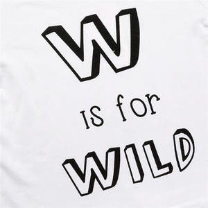 Conjunto de Ropa Casual para Bebé, Camiseta Blanca con Estampado de Moda, Proveedor Chino - Product Image 2