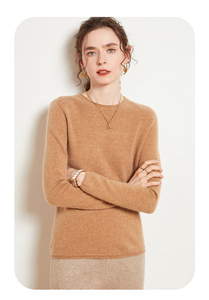 Phụ Nữ Của Phong Cách Giản Dị Phụ Nữ Mới 'Cashmere Dệt Kim Áo Len Ấm Áp Và Thoải Mái Mô Hình Rắn Cho Mùa Đông - Product Image 3