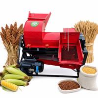 Machine à battre les céréales électrique multifonctionnelle, avec nettoyage par le vent et criblage pour maïs, soja, riz, blé, sorgho