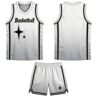 Ensemble de maillots de basket-ball personnalisés pour hommes, uniforme de basket-ball respirant, impression par sublimation, kit de basket-ball personnalisé avec logo et numéro pour l'entraînement