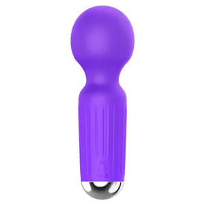 Silicone impermeável Mini AV Stick portátil 20 frequência vibração estimulação clitóris masturbação feminina brinquedo do sexo