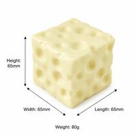 Jouet géant transparent en forme de fromage, rempli de vaseline, doux et amusant, sans remontée, pour le plaisir sensoriel, idéal pour les fêtes