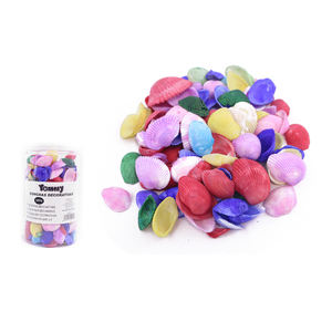 Colección vibrante y versátil de conchas marinas artificiales coloridas de 380 g, conchas decorativas coloridas, suministros para manualidades, adornos - Product Image 3