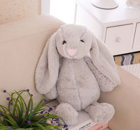 Longues oreilles lapin en peluche doux lapin poupée jouets enfants cadeaux cadeau de pâques bébé en peluche jouet