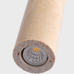 Lustre en pierre Huangdong de style Wabi Sabi, longue bande lumineuse pour chevet, entrée et couloir - Product Image 4