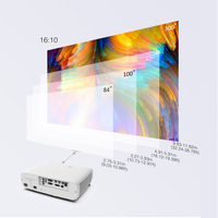 Projecteur BYINTEK 5000 ANSI Lumen 3LCD pour grandes salles, projecteur laser Miracast LX800-W pour salle de réunion