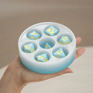 DND <strong>Dice</strong> Silicone Mold with 7 <strong>Standard</strong> <strong>Polyhedral</strong> Stereo Cavities for Handmade DIY <strong>Dice</strong> Making <strong>Dice</strong> Storage Box Silicone Mold - Product Image 6
