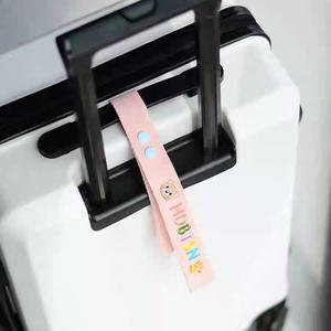 Étiquette de bagage de style coréen avec ruban nominatif en chinois et en <span class=keywords><strong>anglais</strong></span> pour sacs - Product Image 1