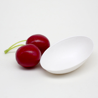 Plat et tasses jetables de sauce à dessert de forme carrée de bagasse de canne à sucre