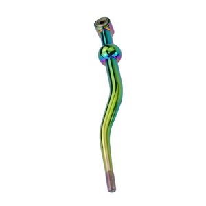 Poyracing Car <b>Gear</b> <b>Knob</b> Aluminum Alloy Double Curve 5 Speed Shift Lever For Honda Accord Crx Ergonomic Design - Product Image 5