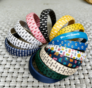 Fascia per <span class=keywords><strong>Capelli</strong></span> Sportiva Personalizzata con Logo, Ampia e Imbottita in <span class=keywords><strong>Spugna</strong></span> per Donne, Nuovo Stile - Product Image 1