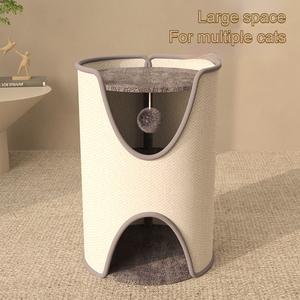 Cama cueva para gatos con forma de árbol cerrado, de sisal duradero, multinivel, personalizada al por mayor, para hogares con varios gatos - Product Image 5