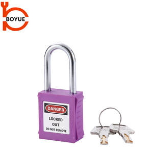 Lucchetto di Sicurezza in Nylon e Acciaio Inossidabile Antifurto Durevole con Sistema a Chiave Maestra per Bloccaggio Industriale Sicuro - Product Image 5