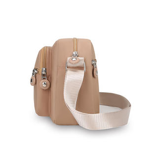 Sac à bandoulière décontracté pour femme en nylon imperméable, bandoulière unique, multi-poches, fermeture éclair, motif bonbon, doublure en polyester - Product Image 4