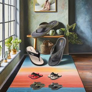 Sandales d'été de plage décontractées pour hommes, tongs durables antidérapantes à semelle souple, pantoufles respirantes et résistantes avec un design <span class=keywords><strong>large</strong></span> - Product Image 3